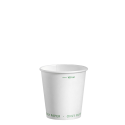 Bicchiere 100% in cartone bianco da 120 ml