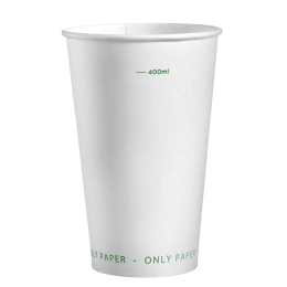 Gobelet 100% carton blanc 525 ml