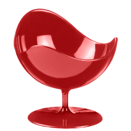 Vasetto Ball Chair rosso PS 50 ml - 5 pacchi da 2