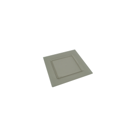 Piatto Diamant trasparente grigio 112x112 mm