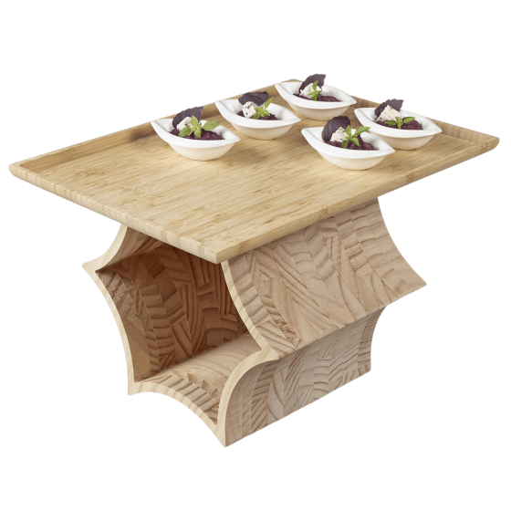 L'Étoilé 3 supporti in legno per vassoi