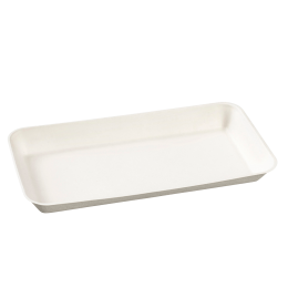 Piatto Kanopée in polpa di canna laminato da 200x100 mm