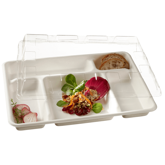 Coperchio per vassoio a 5 scomparti