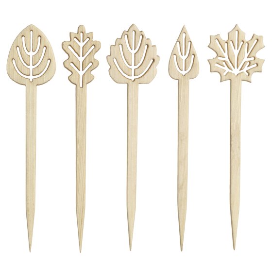 Pique Feuilles - 5 modèles panachés - 60 mm
