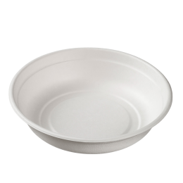 Assiette ronde pulpe de canne H45 Ø205 mm sans PFAS
