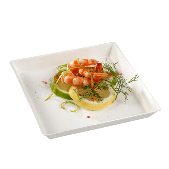 Assiette Quartz 130x130 mm laminée