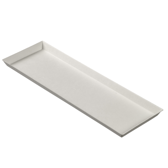 Assiette Quartz 335x110 en pulpe blanche