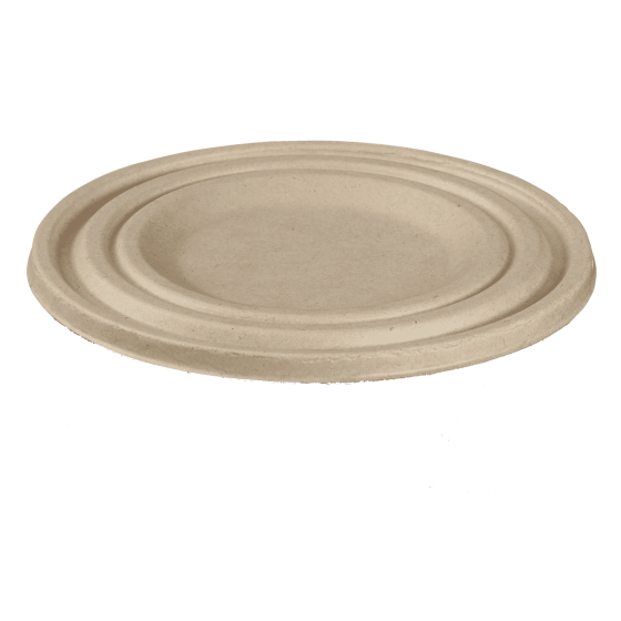 Couvercle pulpe de canne brune pour saladier 1100 ou1300 ml sans PFAS