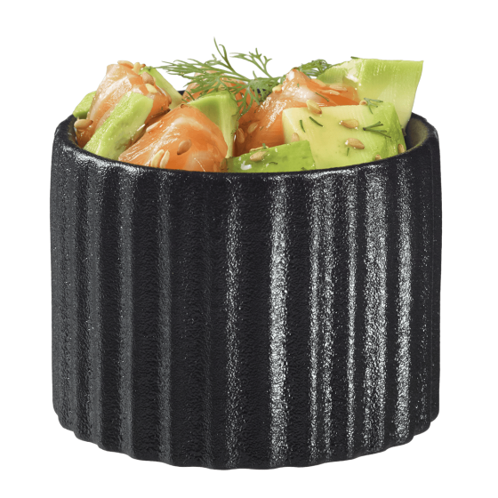 Verrine Pasta Ditalini céramique 120 ml noire